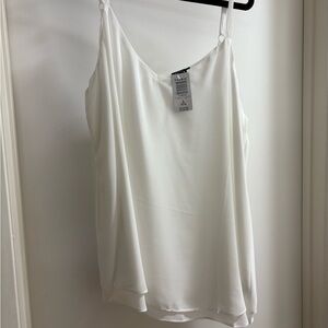 Torrid White Camisole Top with Sleek Design